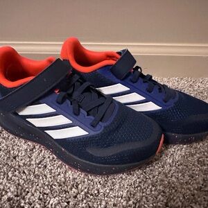Adidas Kids' Navy and Orange Athletic Sneakers